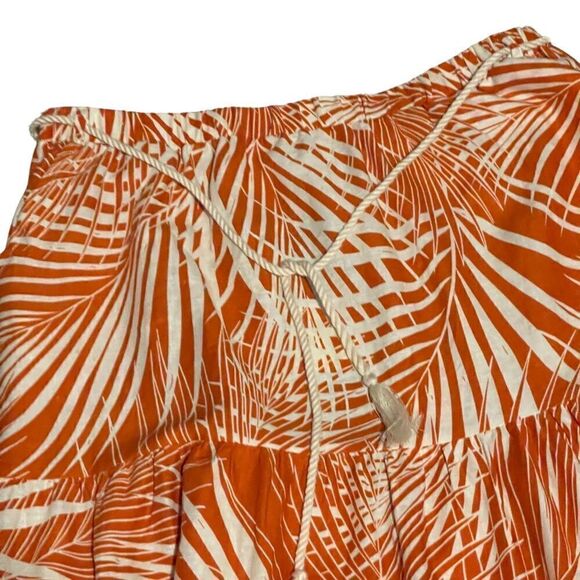 Panama Jack - 2 piece Mid waist Top and Skirt. Size/ XLG Color: Orange Print - Picture 7 of 9
